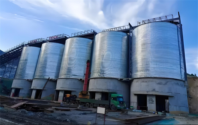 宜宾螺旋卷板仓施工现场